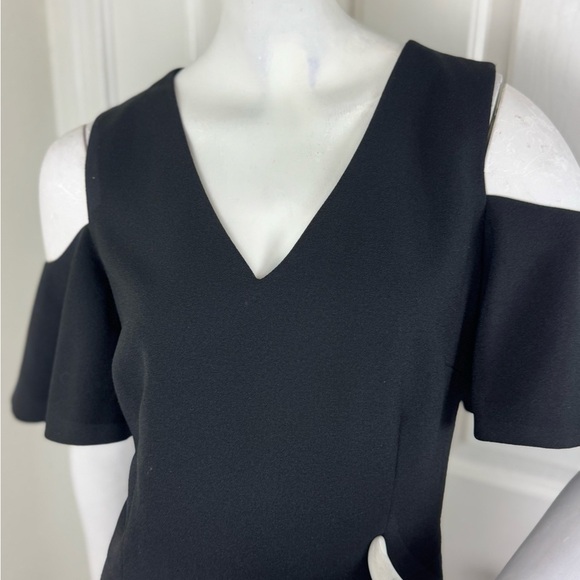 KARL LAGERFELD Cold Shoulder Jumpsuit Navy Blue Size 8. A24 - Picture 10 of 15